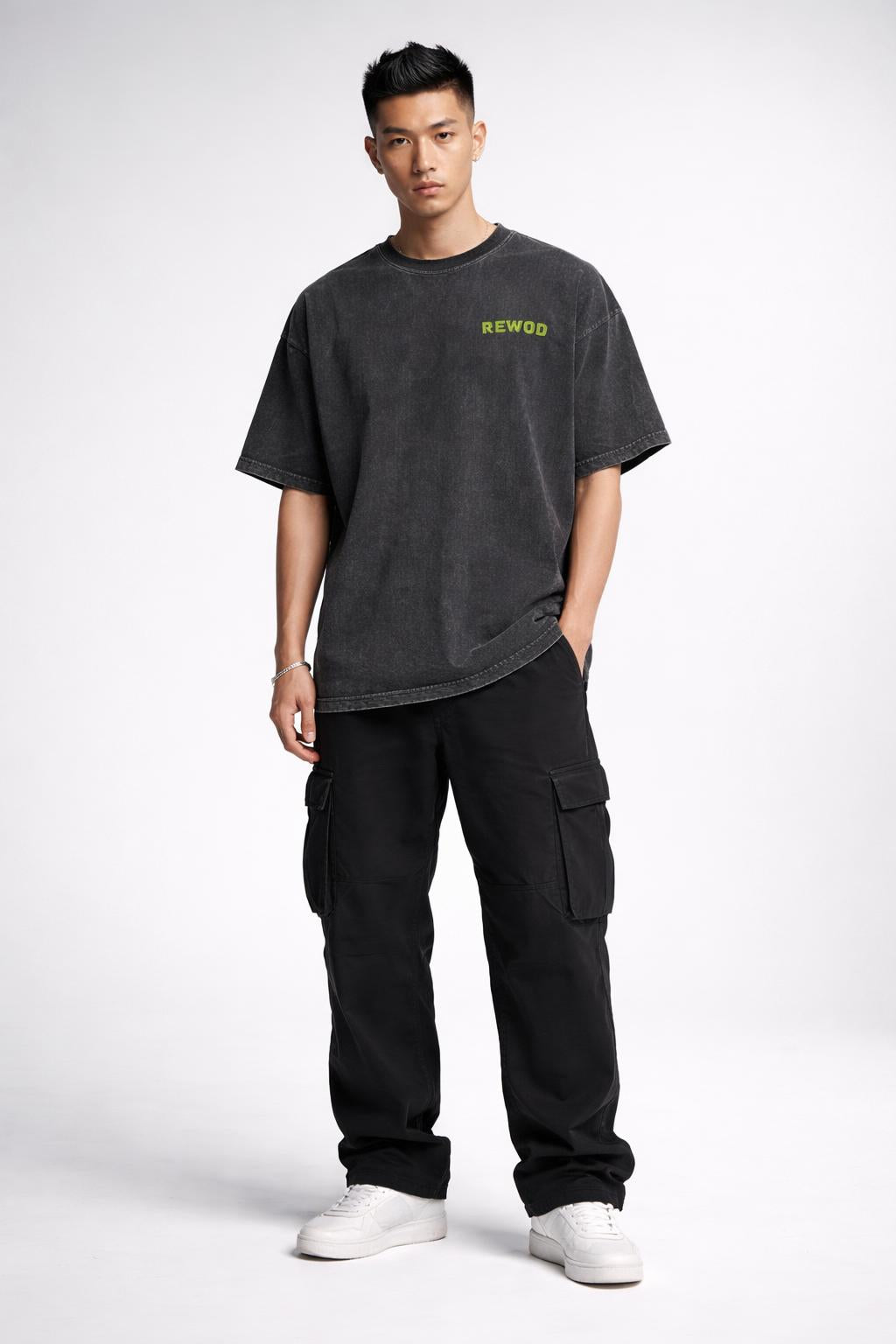 Avocado Burpee Washed Black Oversize T-Shirt