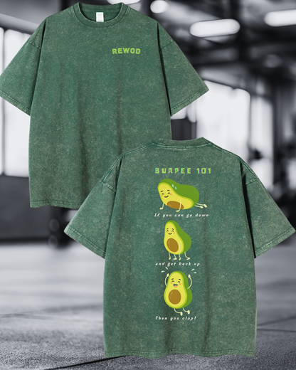 Avocado Burpee Washed Black Oversize T-Shirt