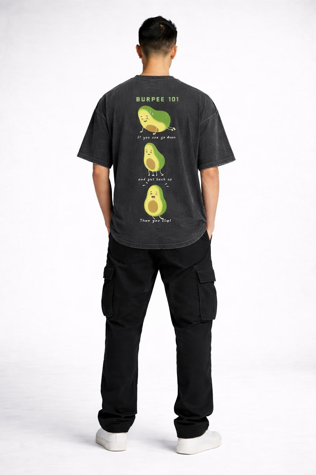 Avocado Burpee Washed Black Oversize T-Shirt