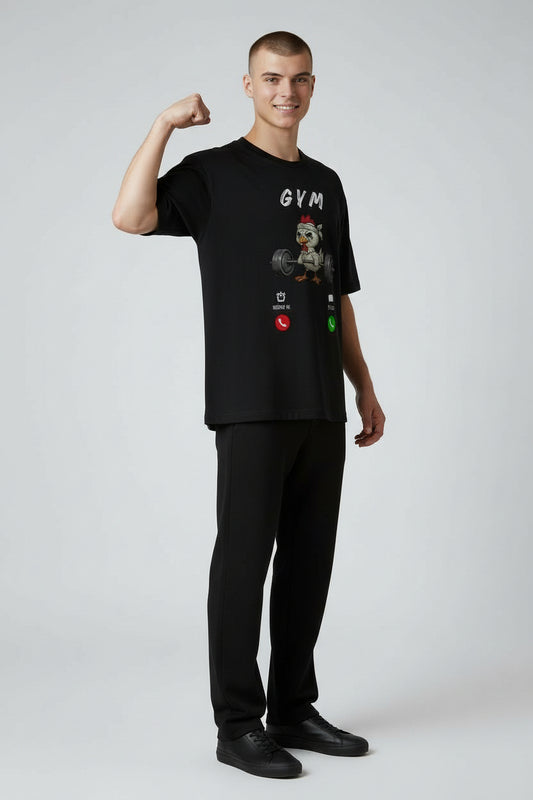 Gym Is Calling T-shirt Black