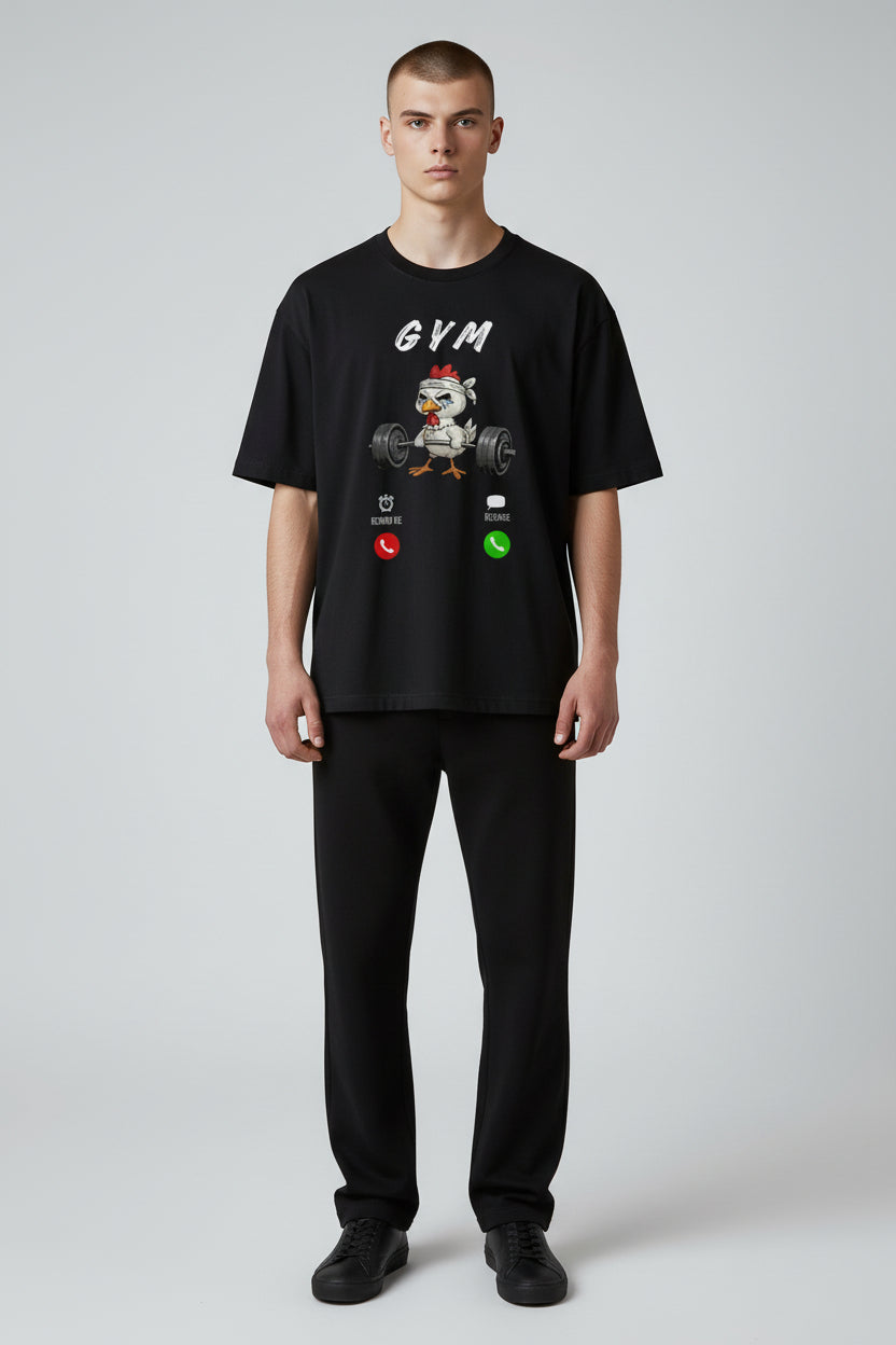 Gym Is Calling T-shirt Black