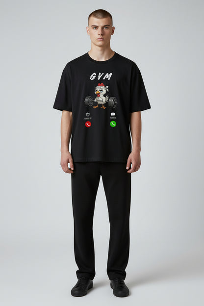 Gym Is Calling T-shirt Black