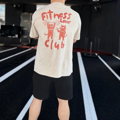 Fitness Lover Club - Cats Acid White