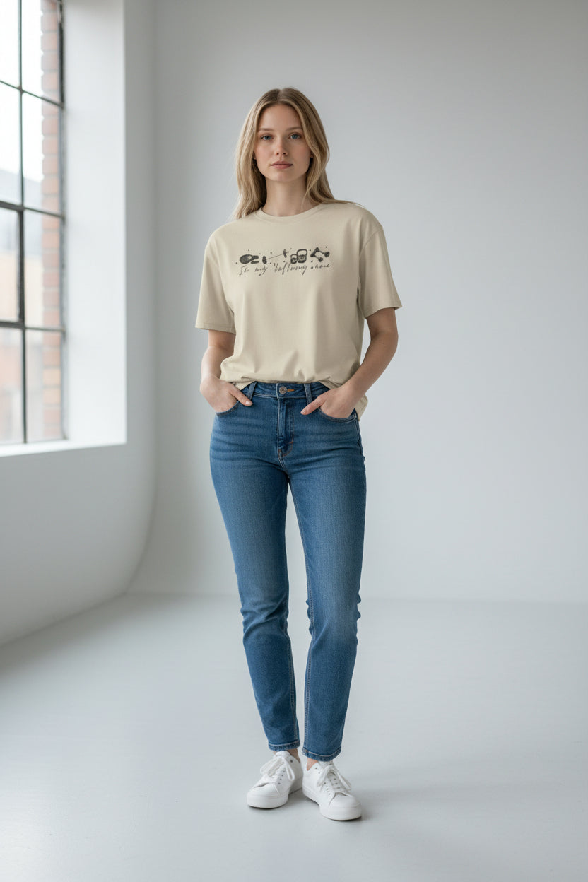 In My Lifting Era T-shirt Beige