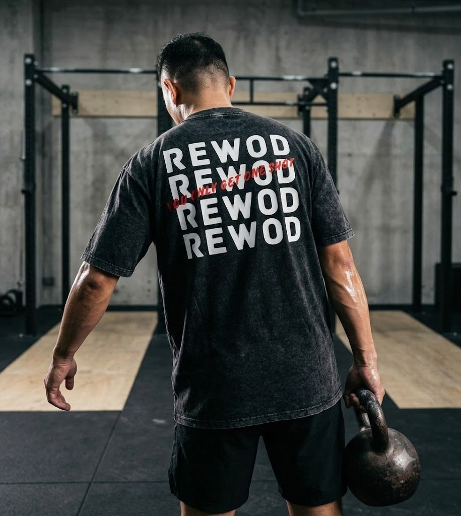 One Shot Tee Acid Washed Black Tee