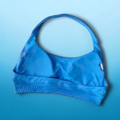 Halter Sports Bra - Electric Blue